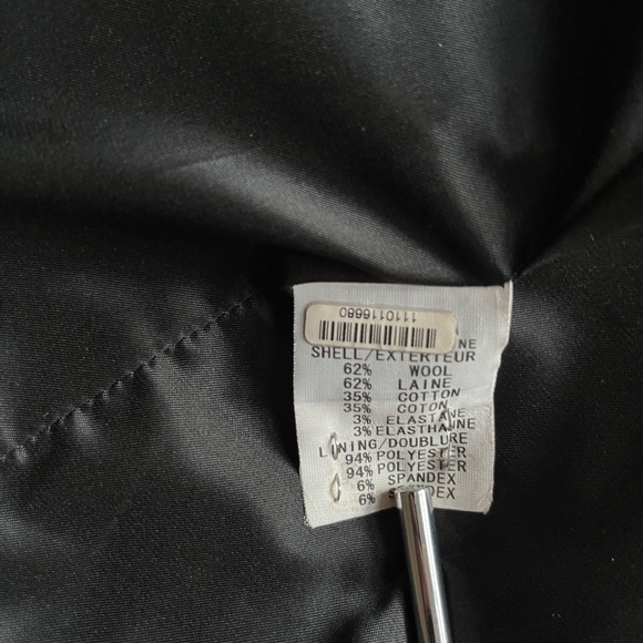 Theory Nichelle Dark Gray Wool 2-Button Blazer Jacket - Picture 8 of 9